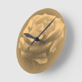 ヴィンテージピンクローズ2 ラウンド壁時計 (傾斜)