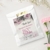 ヴィンテージピンクローズ80誕生日 フェイバーバッグ (封をした状態)