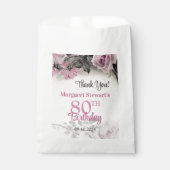 ヴィンテージピンクローズ80誕生日 フェイバーバッグ (正面)