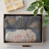 ヴィンテージピンクローズ&アイリスデクページアート 薄葉紙 (ギフト)