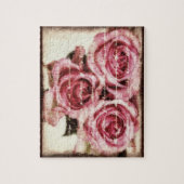 ヴィンテージピンクローズ ジグソーパズル (縦)