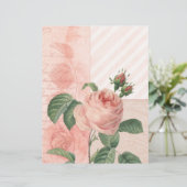 ヴィンテージピンクローズ スクラップブックペーパー (スタンド正面)