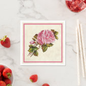 ヴィンテージピンクローズ スタンダードカクテルナプキン (インサイチュ)