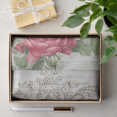 ヴィンテージピンクローズ&タイポグラフィエフェメラデクページ 薄葉紙 (ギフト)