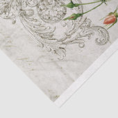 ヴィンテージピンクローズ&タイポグラフィエフェメラデクページ 薄葉紙 (詳細)