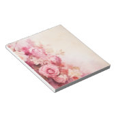 ヴィンテージピンクローズ ノートパッド (アングル)