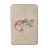 ヴィンテージピンクローズ バスマット (正面縦)