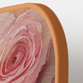 ヴィンテージピンクローズ ピックルボールラケット (左詳細)