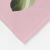 ヴィンテージピンクローズ フリースブランケット (角)