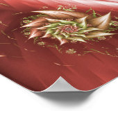 ヴィンテージピンクローズ ポスター (角)