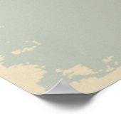 ヴィンテージピンクローズ ポスター (角)