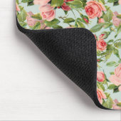 ヴィンテージピンクローズ マウスパッド (コーナー)