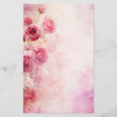ヴィンテージピンクローズ 便箋 (裏面)