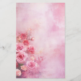 ヴィンテージピンクローズ 便箋