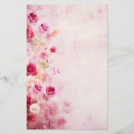 ヴィンテージピンクローズ 便箋