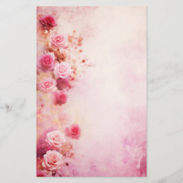 ヴィンテージピンクローズ 便箋