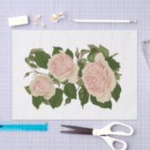 ヴィンテージピンクローズ#2フラワーズフローラティッシュペーパー 薄葉紙 (クラフト)