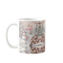 ヴィンテージピンクローゼズクリスマスビレッジ