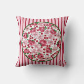 ヴィンテージピンクローゼズピロー クッション (裏面)