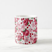 ヴィンテージピンクローゼズマグ コーヒーマグカップ (中央)