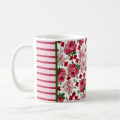 ヴィンテージピンクローゼズマグ コーヒーマグカップ (左)