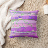 ヴィンテージピンクロータス装飾用クッション クッション (ブランケット)