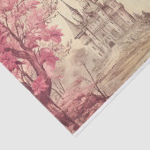 ヴィンテージピンク中世キャッスル 薄葉紙 (詳細)