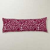 ヴィンテージピンク幾何抽象芸術 ボディピロー (裏面)