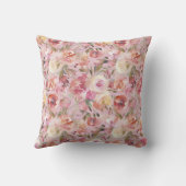 ヴィンテージピンク最高ののフローラママ今まで写真 クッション (裏面)