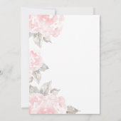 ヴィンテージピンク水彩バラ結婚ズモノグラム 招待状 (裏面)