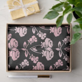 ヴィンテージピンク牡丹フローラ分離ティッシュペーパー 薄葉紙 (ギフト)