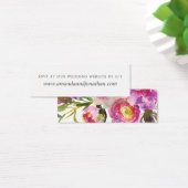 ヴィンテージピンク牡丹水彩結婚式RSVP (デスク)