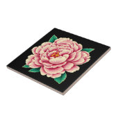 ヴィンテージピンク牡丹花 タイル (側面)