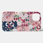 ヴィンテージピンク白日本の色着物フローラ Case-Mate iPhoneケース (裏面 (横))