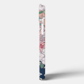 ヴィンテージピンク白日本の色着物フローラ Case-Mate iPhoneケース (裏面 / 左)