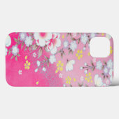 ヴィンテージピンク白日本の黄フローラ Case-Mate iPhoneケース (裏面 (横))