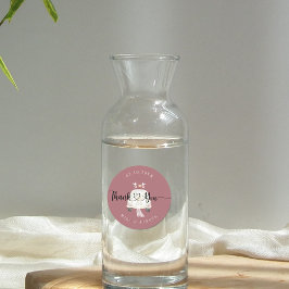 ヴィンテージピンク結婚カー ラウンドシール