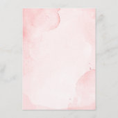 ヴィンテージピンク結婚フローラ情報 エンクロージャーカード (裏面)