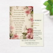 ヴィンテージピンク結婚フローラ聖なる書物、 経典祈りの言葉 (デスク)