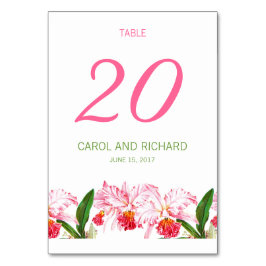 ヴィンテージピンク結婚ランのテーブル番号 テーブルナンバー