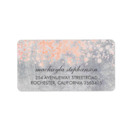 ヴィンテージピンク結婚紙吹雪 ラベル