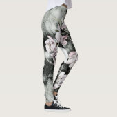 ヴィンテージピンク色の枝 レギンス (右)