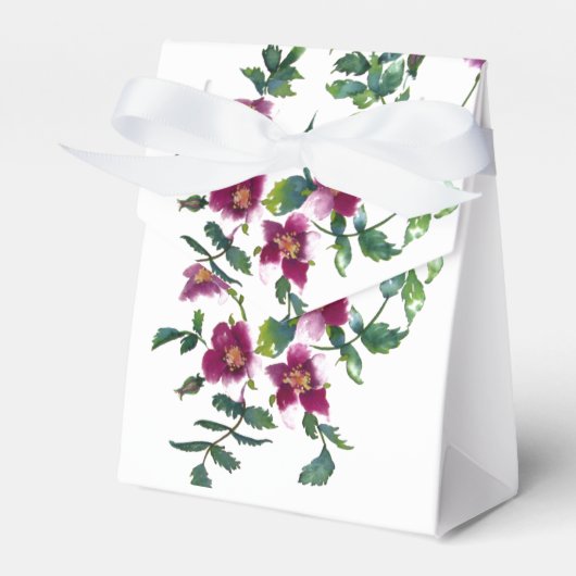 ヴィンテージピンク色マゼンタ色バラ フェイバーボックス (正面サイド)