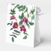 ヴィンテージピンク色マゼンタ色バラ フェイバーボックス (裏面サイド)