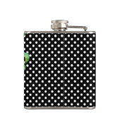 ヴィンテージピンク色マゼンタ色バラ フラスク (裏面)