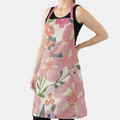 ヴィンテージピンク花花柄 エプロン (インサイチュ)