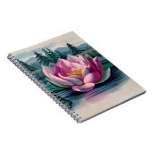 ヴィンテージピンク蓮 ノートブック (右側)
