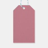 ヴィンテージピンク誕生日ハートギフトラベル ギフトタグ (裏面)