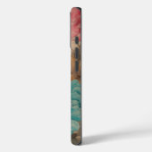 ヴィンテージピンク赤青水色の花 Case-Mate iPhoneケース (裏面 / 左)