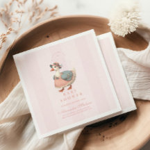 ヴィンテージピンク間抜けグースベイビーシャワー